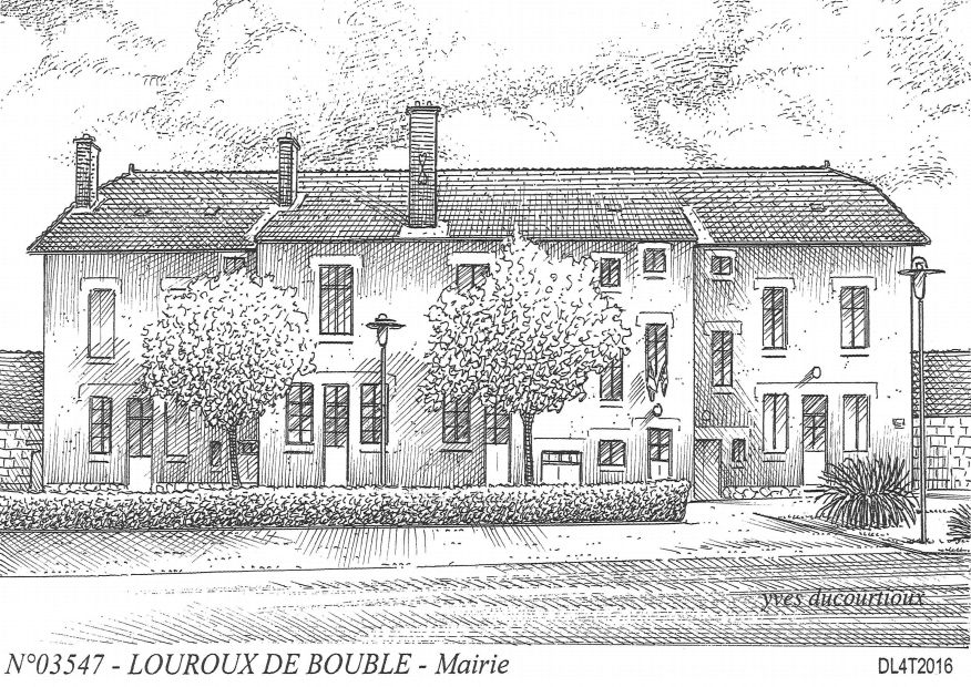 N 03547 - LOUROUX DE BOUBLE - mairie